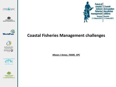 Coastal Fisheries Management challenges