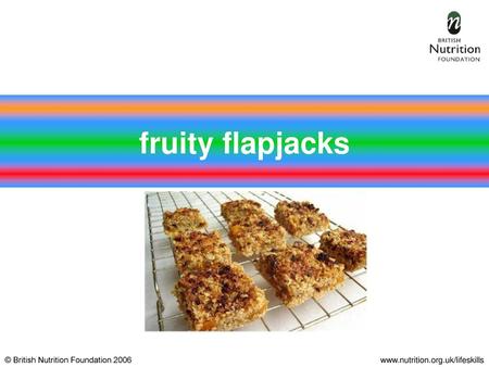 Fruity flapjacks.