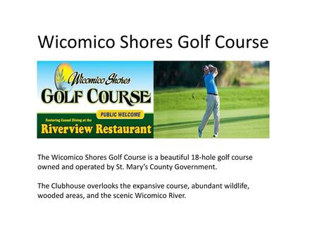 Wicomico Shores Golf Course
