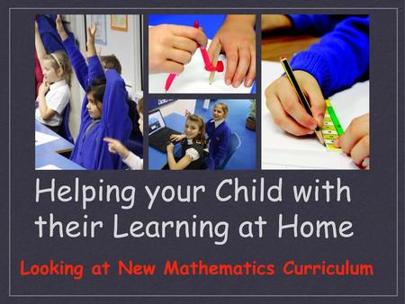 Helping your Child with their Learning at Home