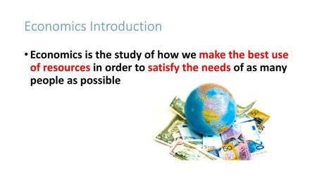 Economics Introduction