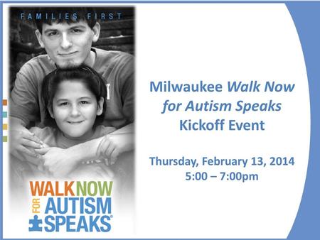 Milwaukee Walk Now for Autism Speaks Kickoff Event