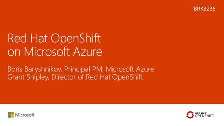 Red Hat OpenShift on Microsoft Azure