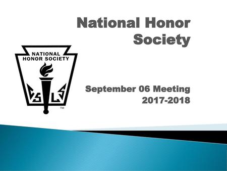 National Honor Society September 06 Meeting