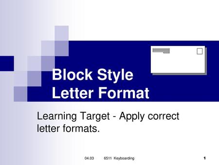 Block Style Letter Format