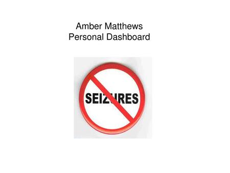 Amber Matthews Personal Dashboard