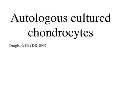 Autologous cultured chondrocytes