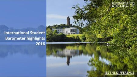 International Student Barometer highlights 2016
