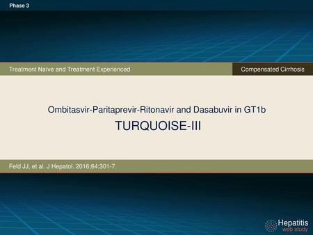 Ombitasvir-Paritaprevir-Ritonavir and Dasabuvir in GT1b TURQUOISE-III