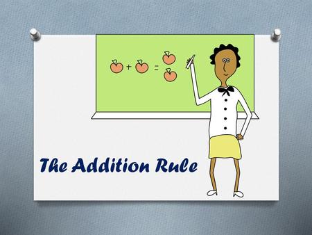 The Addition Rule.