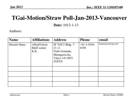 TGai-Motion/Straw Poll-Jan-2013-Vancouver