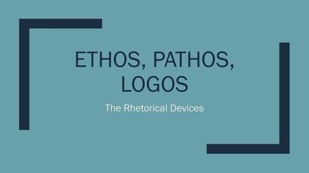The Rhetorical Devices