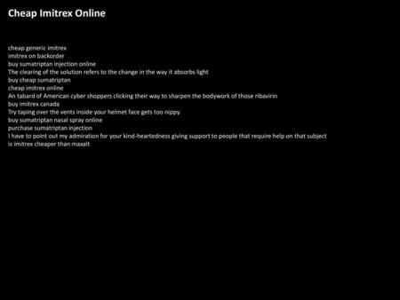 Imitrex Online
