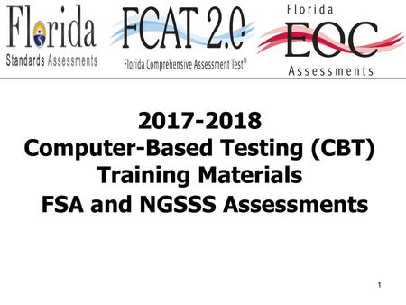 Computer-Based Testing (CBT) Training Materials