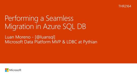 Performing a Seamless Migration in Azure SQL DB