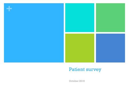 Patient survey October 2016.