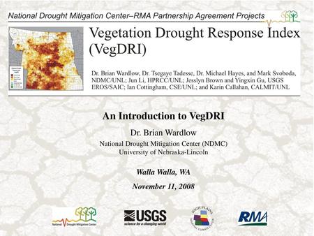 An Introduction to VegDRI