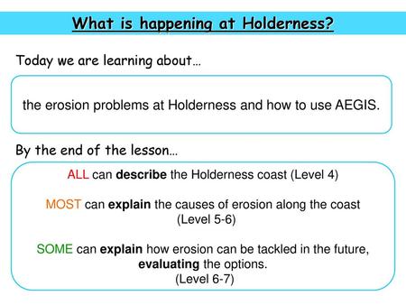 What is happening at Holderness?