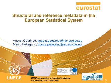 Structural and reference metadata in the European Statistical System