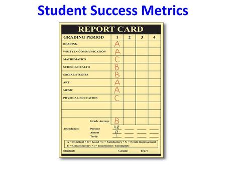 Student Success Metrics