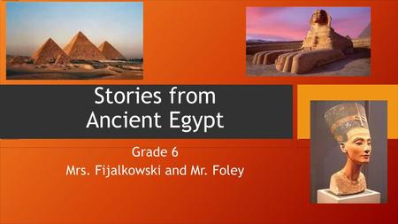 Stories from Ancient Egypt