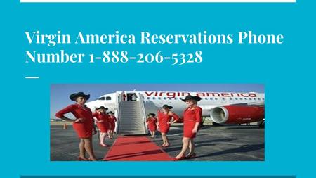 Virgin America Reservations Phone Number