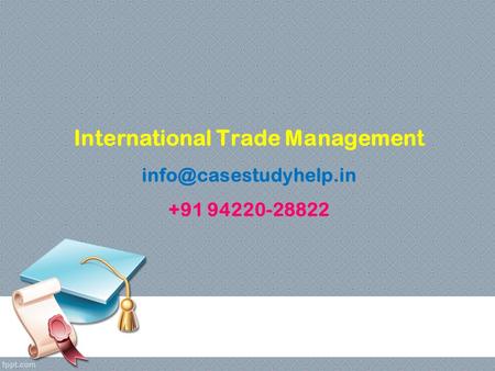 International Trade Management
