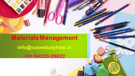 Materials Management