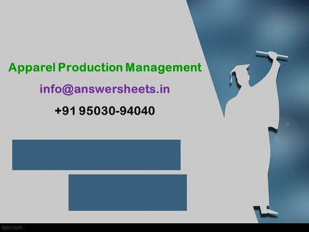 Apparel Production Management