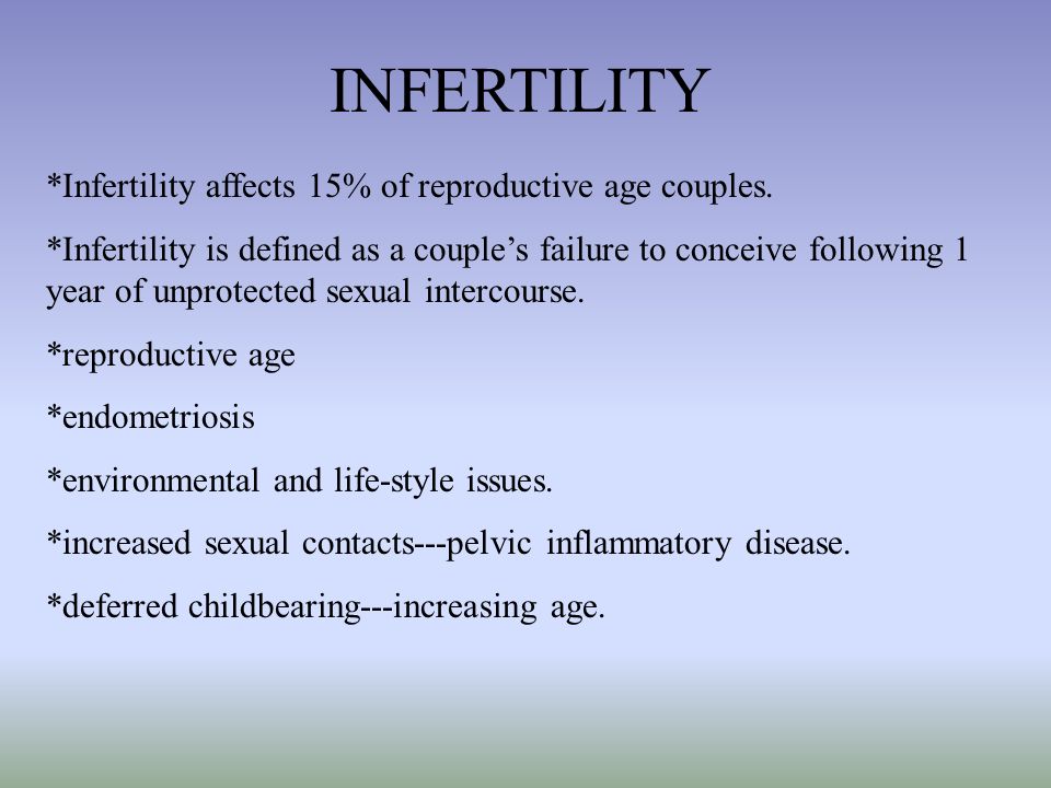 How infertility affects sex life