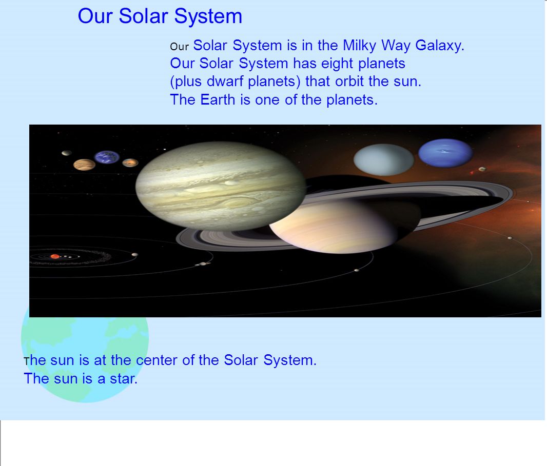 solar system milky way center