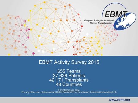 EBMT Activity Survey Teams Patients Transplants