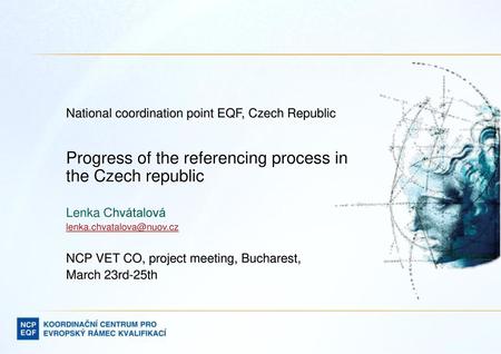 Progress of the referencing process in the Czech republic