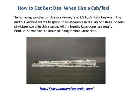 How to Get Best Deal When Hire a Cab/Taxi