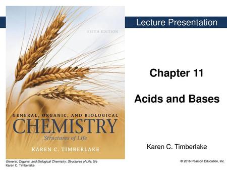 Chapter 11 Acids and Bases