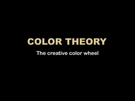 The creative color wheel