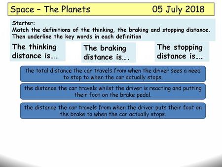 Space – The Planets 05 July 2018