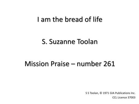 Mission Praise – number 261