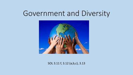 Government and Diversity