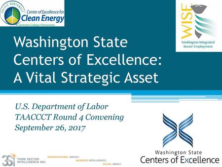Washington State Centers of Excellence: A Vital Strategic Asset
