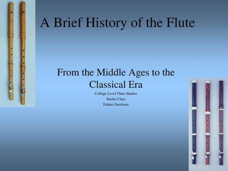 The History of the Clarinet - ppt video online download