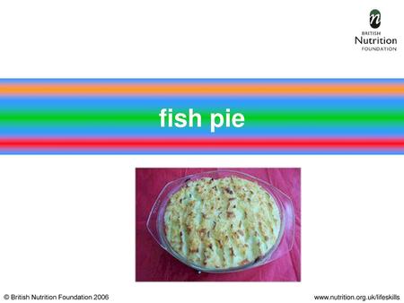 Fish pie.
