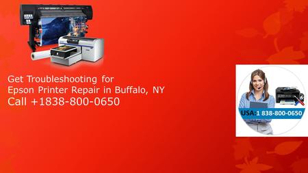 Get Troubleshooting for Epson Printer Repair in Buffalo, NY Call +1838-800-0650