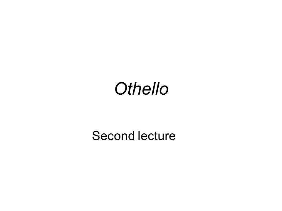 the othello music