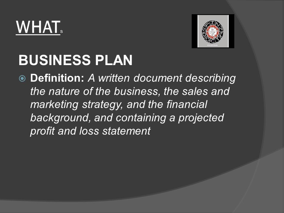 definiton of business plan