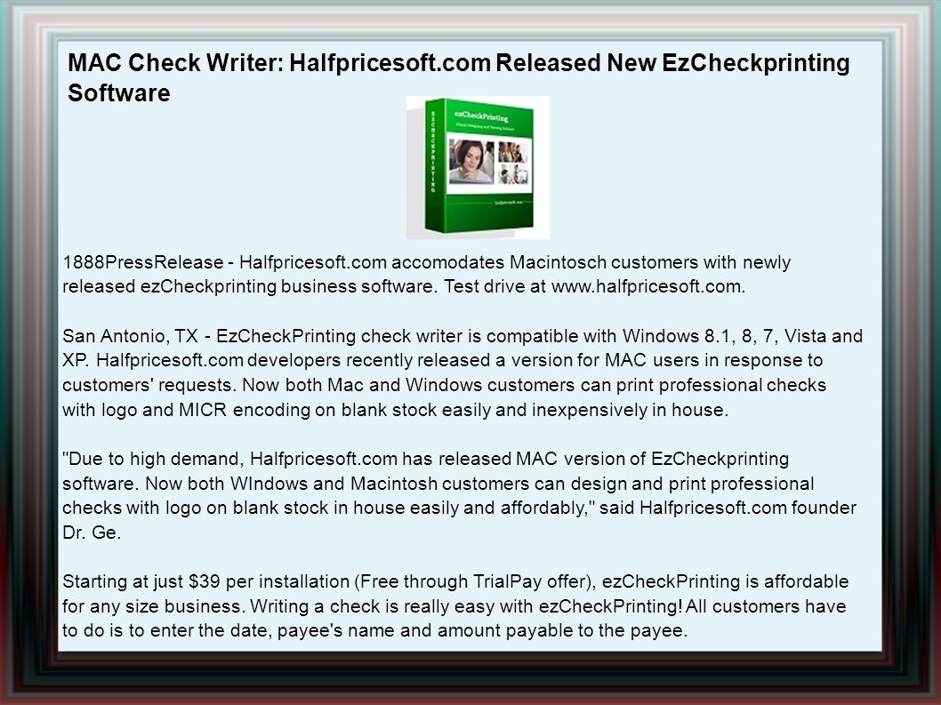 check writer for windows check writer for windows