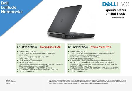 Dell Latitude Notebooks Special Offers Limited Stock