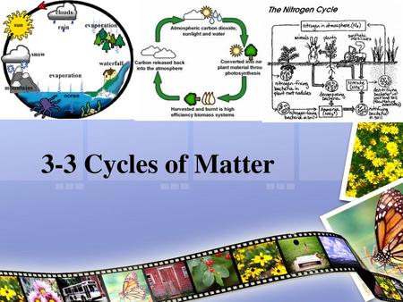 3-3 Cycles of Matter.