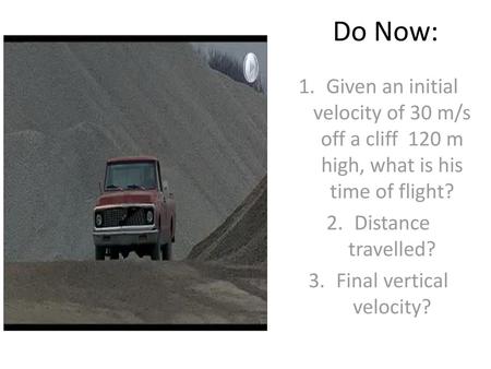 Final vertical velocity?