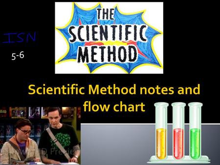 Scientific Method notes and flow chart